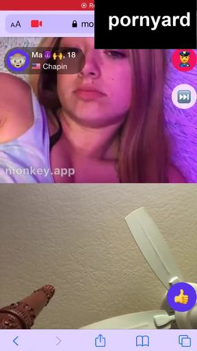 Webcam teen's homemade reaction to naughty videos