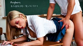 big tits teacher is seduced by her student with big dick during a private lesson - ai generated