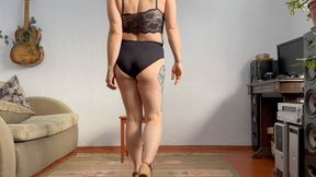 workout with your right heel up and down raises , 15-20 second hold up raises, bouncing m0