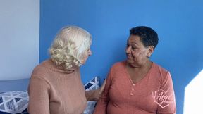 HOT GRANDMAS KISS! DORINHA & DORA RODRIGUES SHARE THEIR MOST PASSIONATE KISSES CAM BY ARIEL