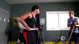 Next Door Buddies: Locker Room Horseplay Ensues