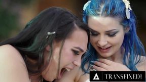 Mermaid Tgirl Fingers PAWG Pussy To Gushing Poolside Wreckage