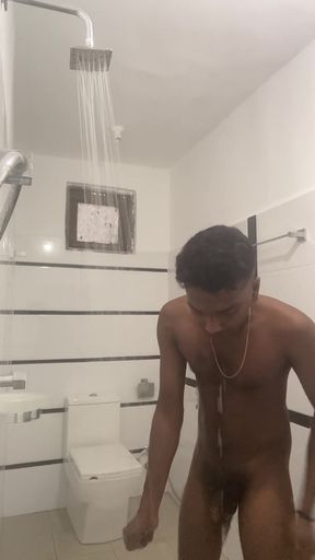 Sri Lankan Teen Boy Showered