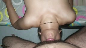 Colombian big ass rides her stepfather's cock - Porn in English