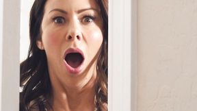 ”Brazzers - Stepmommy Caught step daughter Masturbating, Then BF Joins - Alexis Fawx & Aubree Valentine”