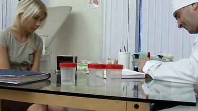 Anal with sweet Russian teen Dulsineya who gets her ass stuffed with a doctors cock
