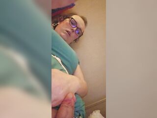 Trans Chick Masturbates Alone