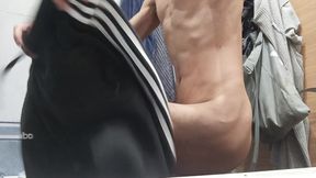 Getting Dressed After Coming Out of the Shower, I Went to the Street with a Hard Cock