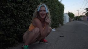 Alex Blake pays Taylor Blake for Public Flash