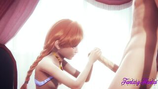 Frozen Cartoon - Anna Rough Sex inside her room