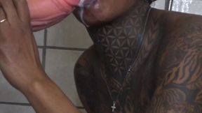 the kinky slut queen  dark dea  in ( sex shower for ) follow & cum with me !!!