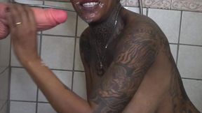 the kinky slut queen  dark dea  in ( sex shower for ) follow & cum with me !!!