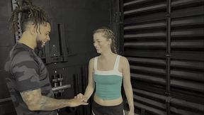 Cassie Bender Gym Session: Two Black Men and Their Big BBC'_s