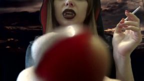 Evil Giantess vampire will do a little bit more holes in your tiny body