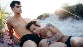 Levi Karter Gets Fucked Wildly on the Beach - Cocky Boys