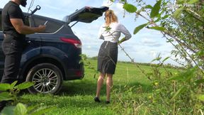 Milf beauty Julia North prefers anal creampie  Behind the scenes