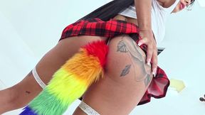 beautiful daniela garcia gets piss on her mouth and she loves it. monster cocks. dp. anat565