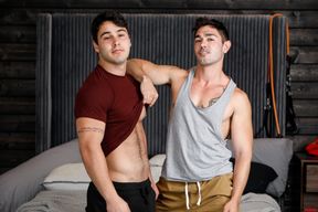 Strong anal in the soft bed for Nico Coopa and Danny Parker