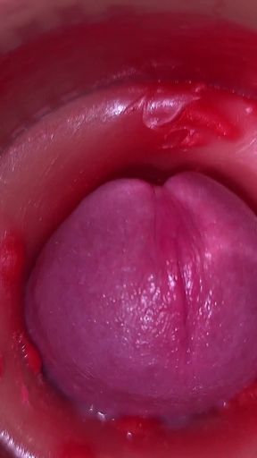 Camera in Vagina, Cervix POV, Creampie 4K