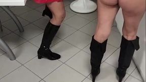 Office Secretary and Friend Fool Around
