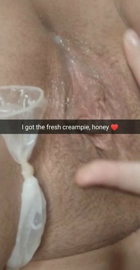 I bring a fresh creampie home for you, hubby! - Milky Mari