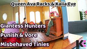 giantess hunters punish & vore misbehaved tinies
