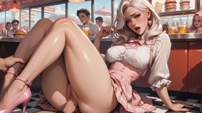 Lola has great sex at a diner.