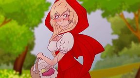 Little Red Riding Hood tells off a pervert for fucking a tree and teaches him about real women! - Hentai Cartoon Parody