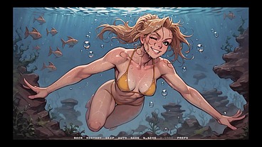 My New Girlfriend [ TABOO Hentai Game ] Ep.26 naughty step sisters going TOPLESS at the BEACH !