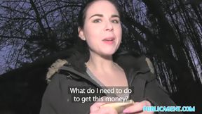 Public Agent Spanish Student fucks for party cash