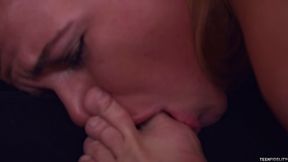 Horny blonde teen Alina West gets her pussy drilled