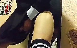 Trans moaning as she rides her toy