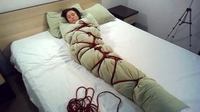 Sofi_Bondage in hotel_Red jute ropes_Gelen_POV_Part 2