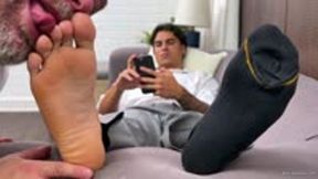 Samir Worshiped in Dress Socks