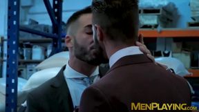 Sexy Dani Robles serves sloppy blowjob before he gave up his ass to Hugo Castellano