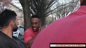 SayUncleNetwork.com - Ebony beast ravages white boy's tight hole with raw power