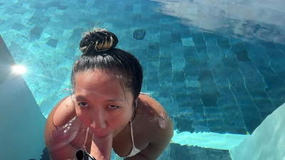 Public BJ at Infinity Pool in Costa Rica