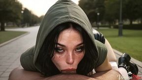 i decided to take a walk with my granddaughter in the park, but it ended in rough sex[ai generated]