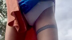 Desperate Outdoor Pee – Couldn't Hold It Anymore!