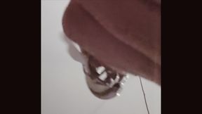 Cumming on your face with my piercing cock