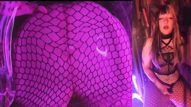 Clear Chair, Two Toys, and One Wolfie Slut