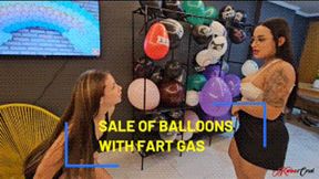 SALE OF BALLOONS WITH FART GAS - NEW GIRL SASHA - FULL VERSION IN FULL HD - NEW JULY 2025