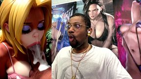 candy kong makes a hard cock cum hard ass fuck as she sucks it off, ai generated