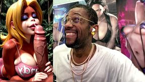 candy kong makes a hard cock cum hard ass fuck as she sucks it off, ai generated