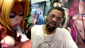 candy kong makes a hard cock cum hard ass fuck as she sucks it off, ai generated