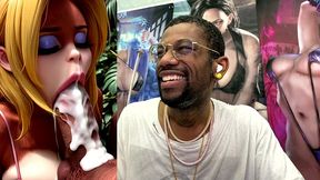 candy kong makes a hard cock cum hard ass fuck as she sucks it off, ai generated