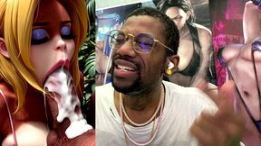 candy kong makes a hard cock cum hard ass fuck as she sucks it off, ai generated