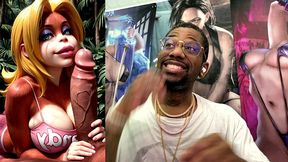 candy kong makes a hard cock cum hard ass fuck as she sucks it off, ai generated