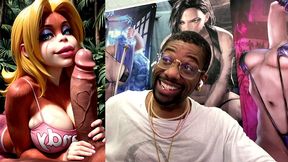 candy kong makes a hard cock cum hard ass fuck as she sucks it off, ai generated