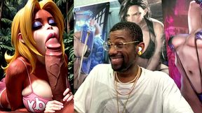 candy kong makes a hard cock cum hard ass fuck as she sucks it off, ai generated